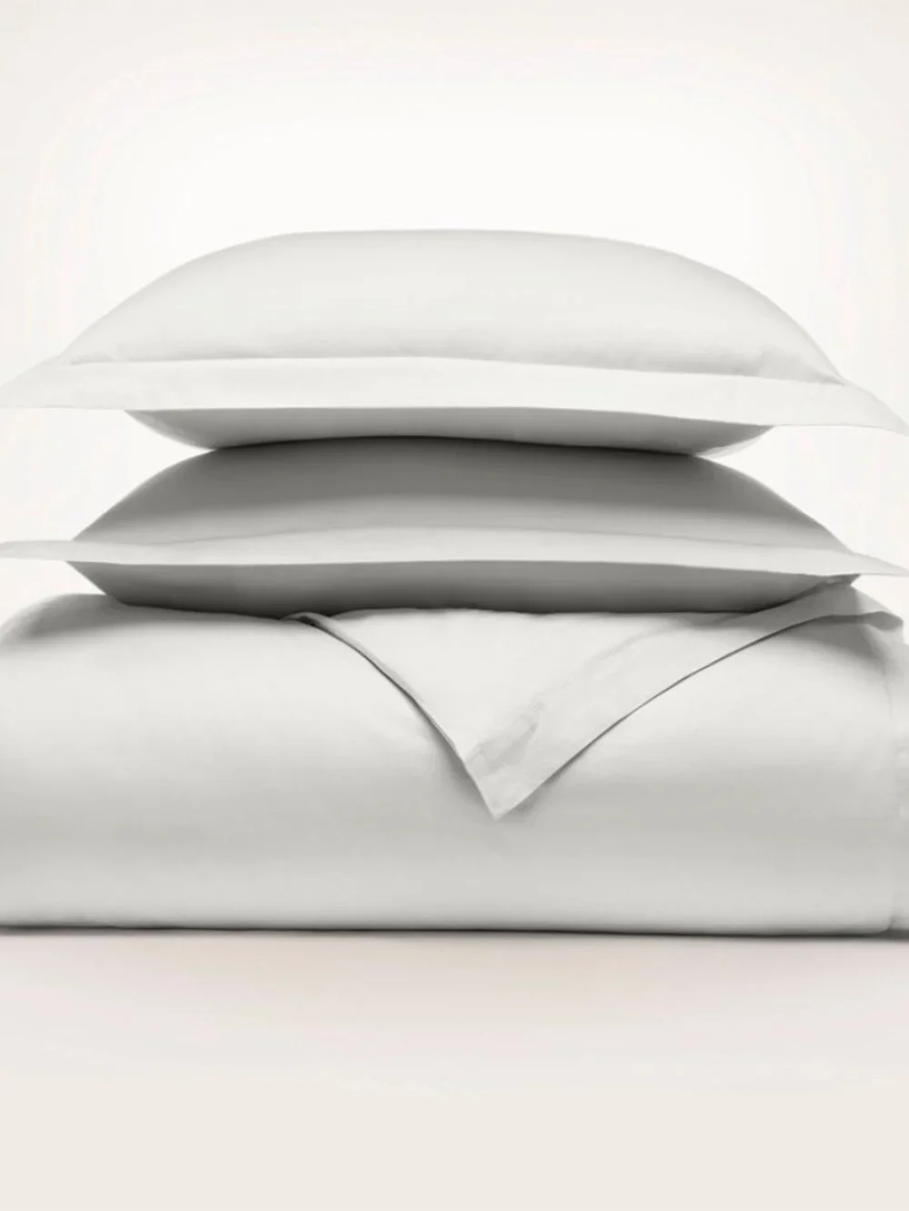 Boll & Branch Full/Queen MIST Signature Hemmed Duvet Cover Set